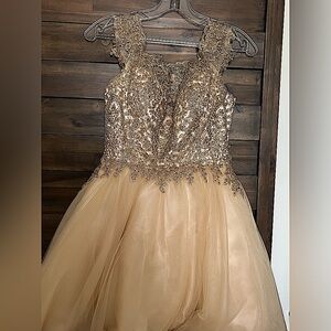 Gold quince dress